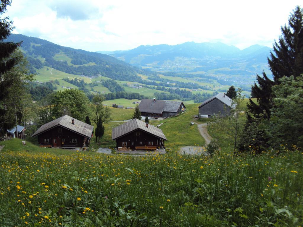 Ferienwohnungen Im Blockhaus Metzler Шварценберг-им-Брегенцервальд Экстерьер фото